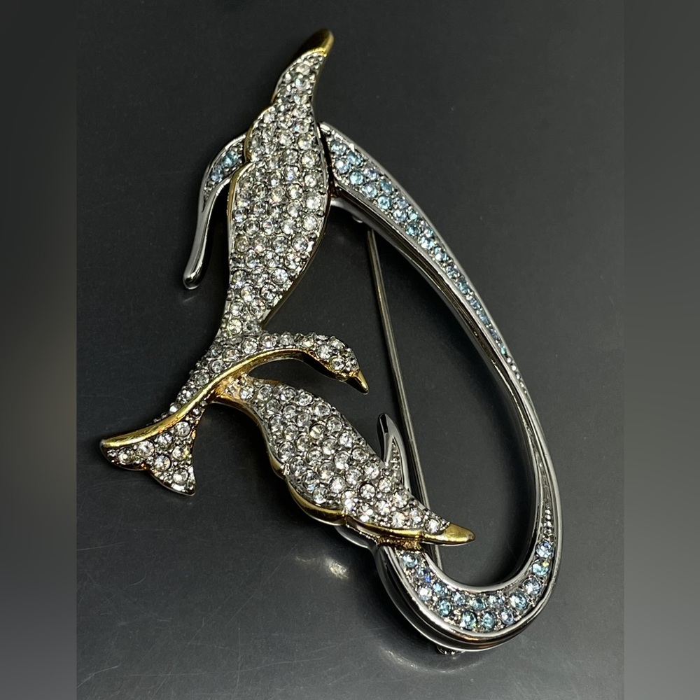 1999 Authentic Swarovski “Freedom Dove” Rhinestones Brooch